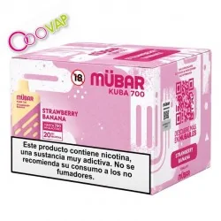 STRAWBERRY BANANA CAJA POD DESECHABLE MUBAR KUBA 700 10UD
