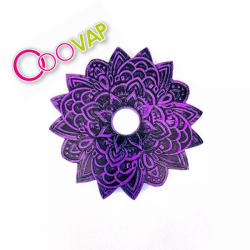 Plato flor de loto morado