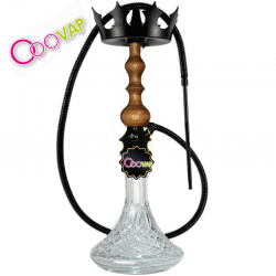 Love hookah medium wood clear