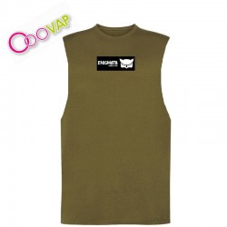 Camiseta verde sin manga...