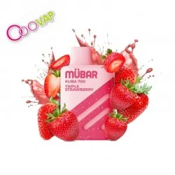 CAJA POD DESECHABLE MUBAR KUBA 700 1 UD - TRIPLE STRAWBERRY