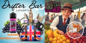 ⭐ Líquidos Drifter Bar de Juice Sauz: Sabores Intensos y Refrescantes para tu Vapeo.