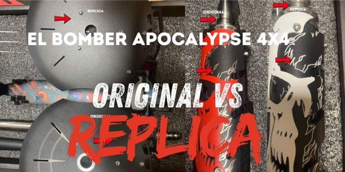 Cómo diferenciar una cachimba El Bomber Apocalypse 4x4 original de una réplica | ooovap.com